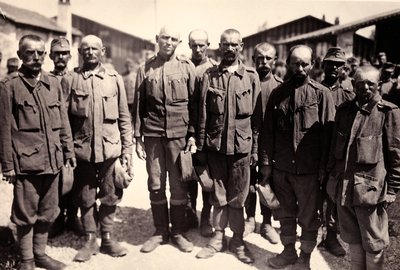 Austrian Prisoners in Bagnaria Arsa, Udine, Italy, April 1916 by Ugo Ojetti
