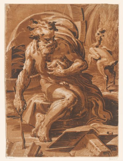 Diogenes by Ugo da Carpi