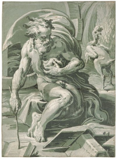 Diogenes by Ugo da Carpi