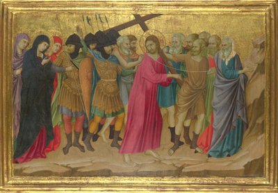 The Way to Calvary from the Basilica of Santa Croce, Florence, c. 1324-1325 by Ugolino di Nerio
