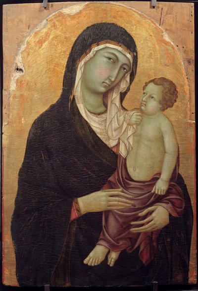 Virgin and Child, Painting on wood by Ugolino di Nerio by Ugolino di Nerio