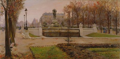 A View of the Tuillerie Gardens, Paris by Ulisse Caputo