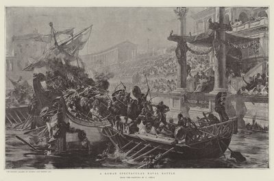 A Roman Spectacular Naval Battle by Ulpiano Checa y Sanz
