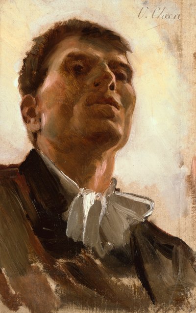 Head of a Young Man by Ulpiano Checa y Sanz