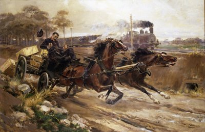 Runaway Horses by Ulpiano Checa y Sanz