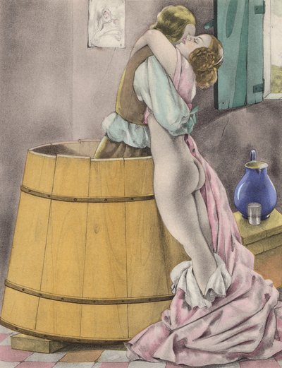 Brunelleschi illustration for Contes et Nouvelles de La Fontaine by Umberto (after) Brunelleschi