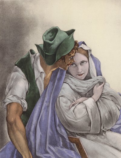 Brunelleschi illustration for Contes et Nouvelles de La Fontaine by Umberto (after) Brunelleschi
