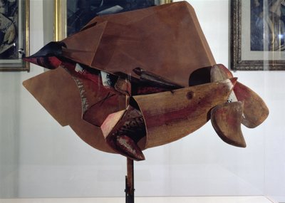 Dynamism of a Horse in Movement and Houses by Umberto Boccioni