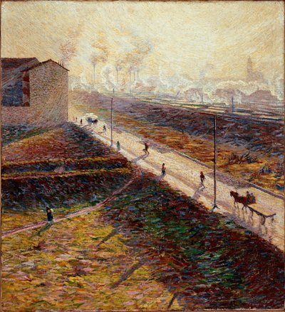 Morning or The Suburban Road in the Early Morning by Umberto Boccioni