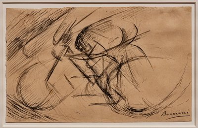 Studies for Dynamism of a Cyclist by Umberto Boccioni