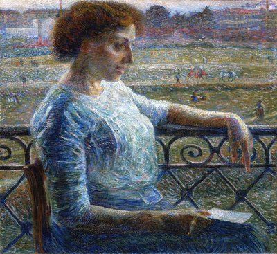 The Sister at the Balcony by Umberto Boccioni