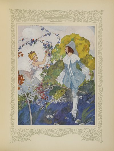 He saw a girl who was so beautiful that he decided to marry her, illustration from 