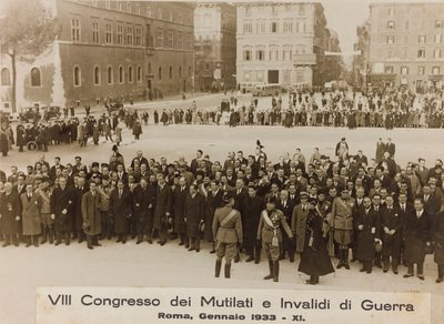 VIII Congress of Maimed and Invalids of War - Rome, January 1933 - 11 by Umberto Palleschi