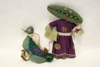 Miss Green Peas Rag Doll by Una Maw