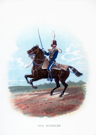 13th Hussars, 1889 by Unbekannt