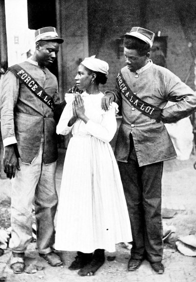 Haitian police before the American occupation in 1917 by Unbekannt