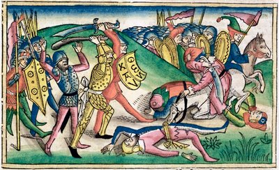 1 Kings 15:16: War between Asa and Baasha by Unbekannt