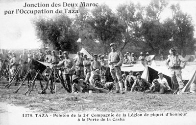 24th company of the French Foreign Legion, Taza, Morocco, 1904 by Unbekannt