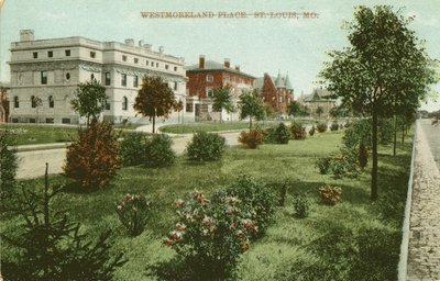 25 Portland Place, McMillan (later Jackson Johnson) residence, built 1892; 23 Portland Place, William H. and Florence Plimpton Thornburgh, built 1892; 19 Portland Place, Oliver A. Hart residence, built 1893 by Unbekannt