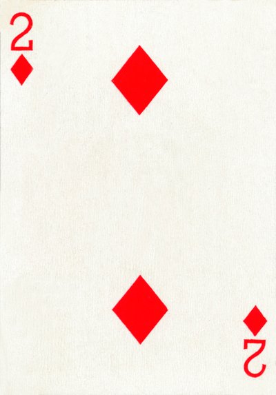 2 of Diamonds from a Deck of Goodall & Son Ltd. Playing Cards, c1940 by Unbekannt