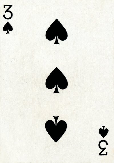 3 of Spades from a Deck of Goodall & Son Ltd. Playing Cards by Unbekannt