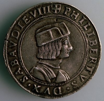 4-Testoon. Duchy Savoy, Italy, Obverse: Philibert II, Duke of Savoy by Unbekannt