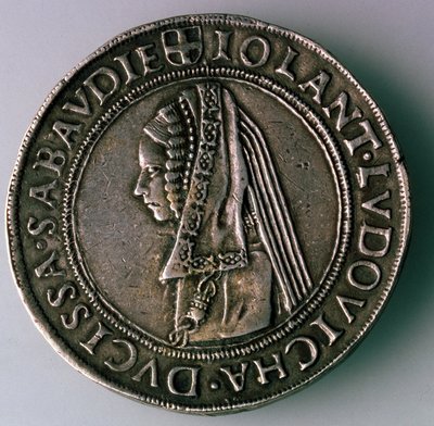 4-Testoon. Duchy Savoy, Italy, Reverse: Iolanta Ludovica, Duchess of Savoy by Unbekannt