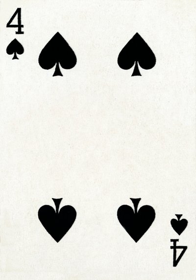 4 of Spades from a Deck of Goodall & Son Ltd. Playing Cards by Unbekannt