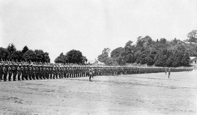 5th Battalion East Surrey Regiment on Parade, Chakrata by Unbekannt