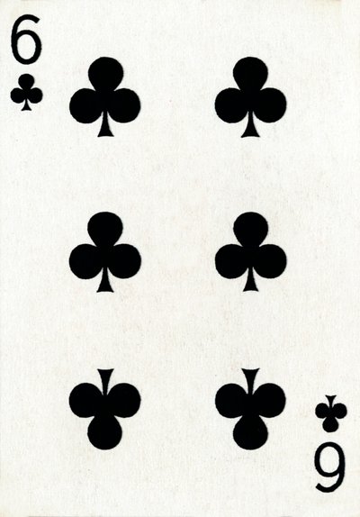 6 of Clubs from a Deck of Goodall & Son Ltd. Playing Cards by Unbekannt
