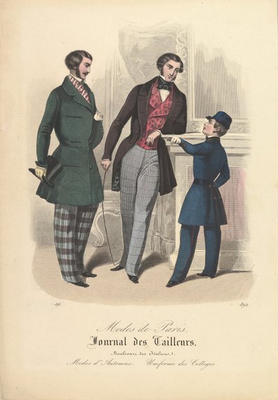 892 from Modes de Paris, Journal des Tailleurs by Unbekannt