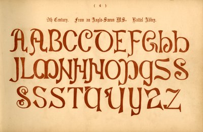 9th Century. From an Anglo-Saxon MS. Battel Abbey by Unbekannt