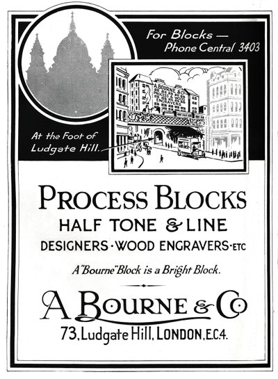 A. Bourne & Co. Advert - Process Blocks by Unbekannt