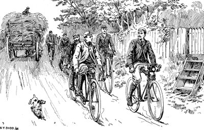 A British cycle club out for a country ride by Unbekannt