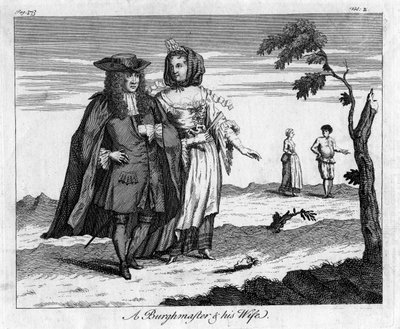 A Burghmaster and His Wife, 18th Century by Unbekannt