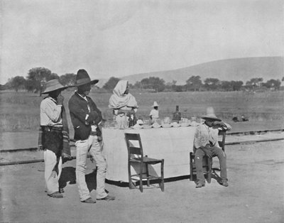 A Coffee-Stand on the Mexican Central Railroad, 19th Century by Unbekannt