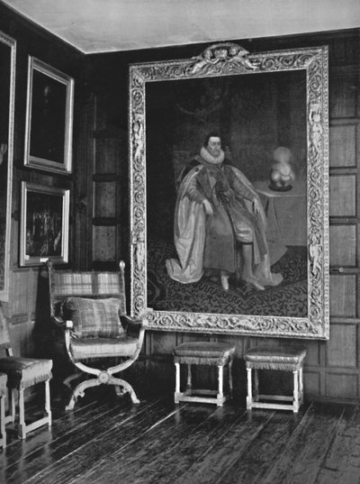 A Corner of the Leicester Gallery, Knole. With Portrait of James I by Unbekannt