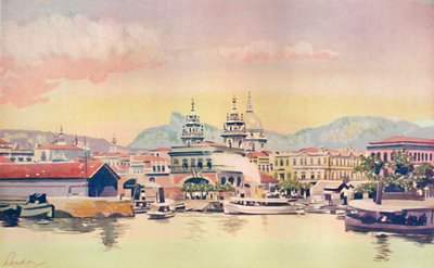 A Corner of the Rio Customs Wharf by Unbekannt