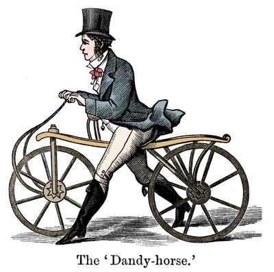 A Dandy-Horse or Draisienne of the Type Fashionable by Unbekannt