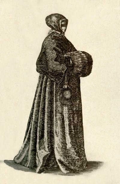 A Dutch Lady in Outdoor Dress by Unbekannt