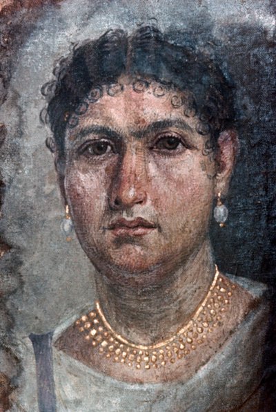 A Fayum portrait of Aline, also known as Ténos, 1st century by Unbekannt