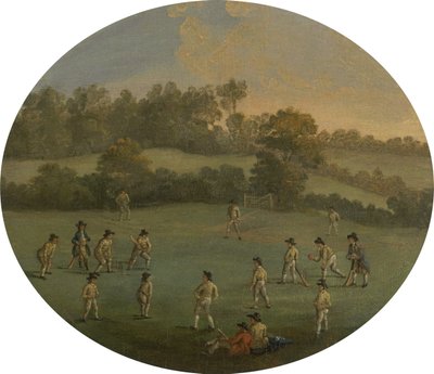 A Game of Cricket The Royal Academy Club in Marylebone Fields, now Regent