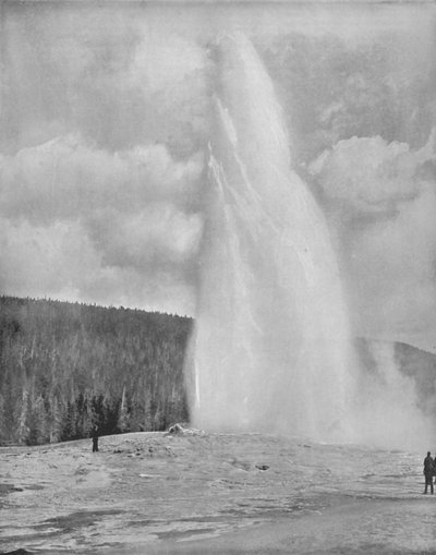A Geyser In the Yellowstone Park, 19th century by Unbekannt