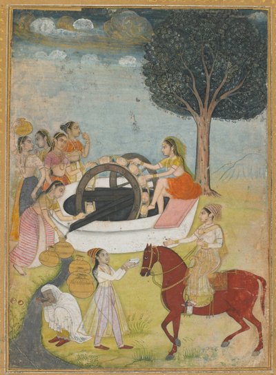 A Group of Women at a Well by Unbekannt