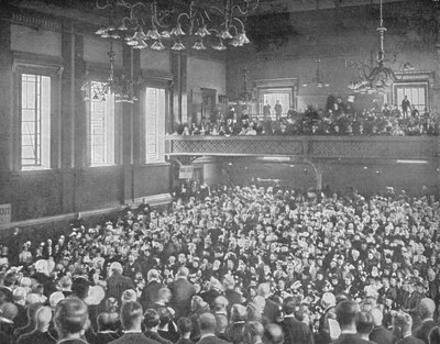 A May Meeting, Exeter Hall, London by Unbekannt