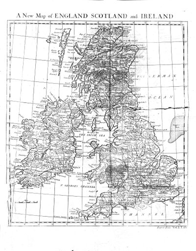 A New Map of England Scotland and Wales by Unbekannt