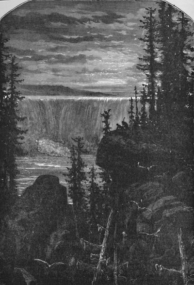 A Night View of Niagara in Olden Time, 1883 by Unbekannt