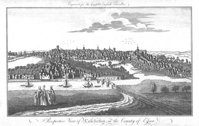 A Perspective View of Colchester, in the County of Essex by Unbekannt