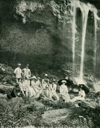 A Picnic Party at Maracas Falls, Trinidad, with Sir A. Moloney and Party, 1902 by Unbekannt