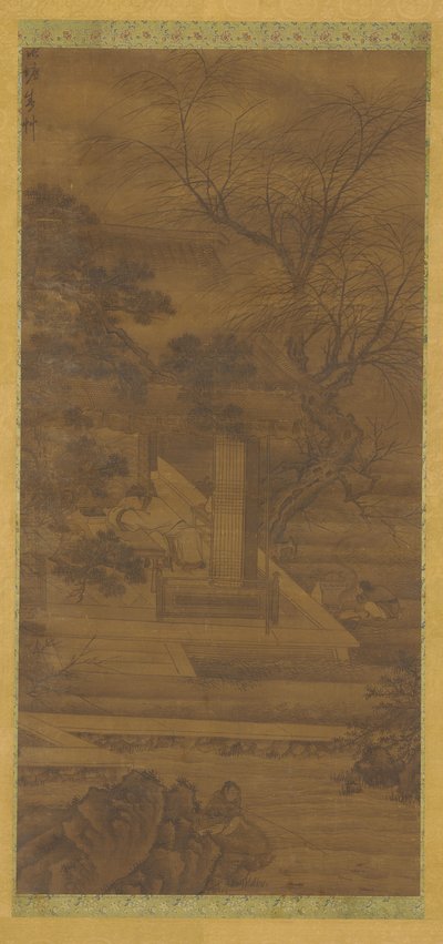 A Poet Dreaming in His Riverside Pavilion by Unbekannt